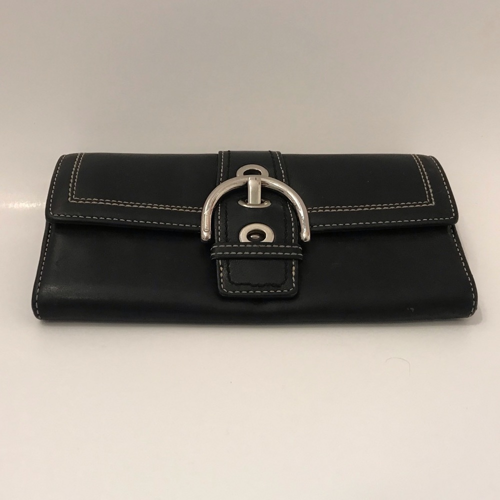 Vintage Coach Black Wallet